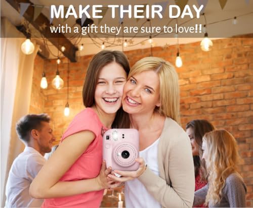 Fujifilm Instax Mini 12 Instant Film Camera Blossom Pink, Fujifilm Instax Mini Twin Pack Instant Film 20 Prints, Prtotective Case, Gift Bundle - Image 7