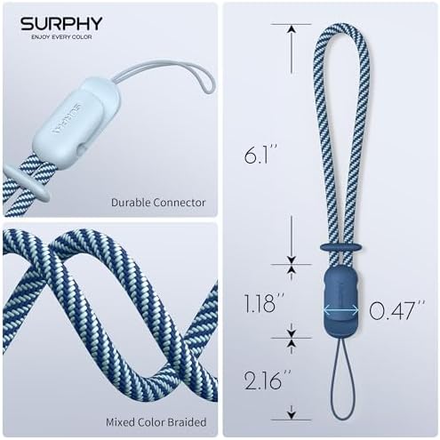 SURPHY 2 Pack Phone Lanyard, Phone Wrist Strap for Case, Camera Wrist Strap - Image 5