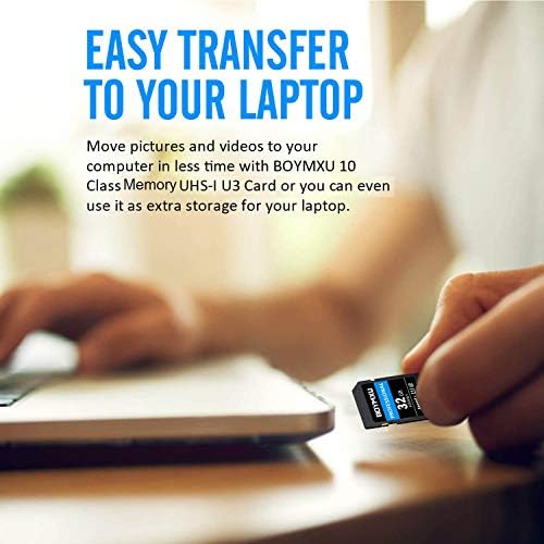32GB Memory Card, BOYMXU Professional 1000 x Class 10 UHS-I U3 Card Compatible Computer Cameras and Camcorders, 32gb Card Up to 95MB/s, Blue/Black - Image 3