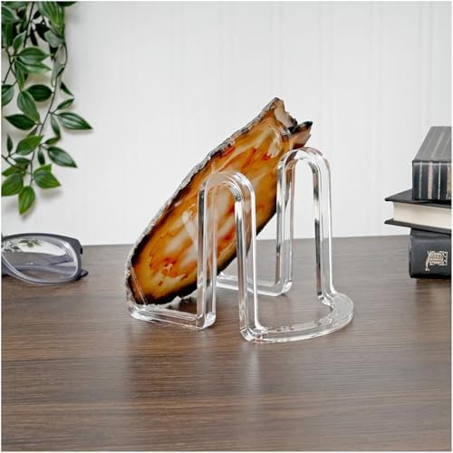 Plymor Clear Acrylic Ribbon-Style Display Easel, 3.75" H x 3.875" W x 5" D (3 Pack) - Image 3