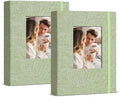 5x7 Photo Album 2 Pack 52 Pockets Fabric Green by Remowith