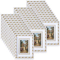36 Pcs 2 x 3 Inch Small White Picture Frames Bulk Vintage by Unknown