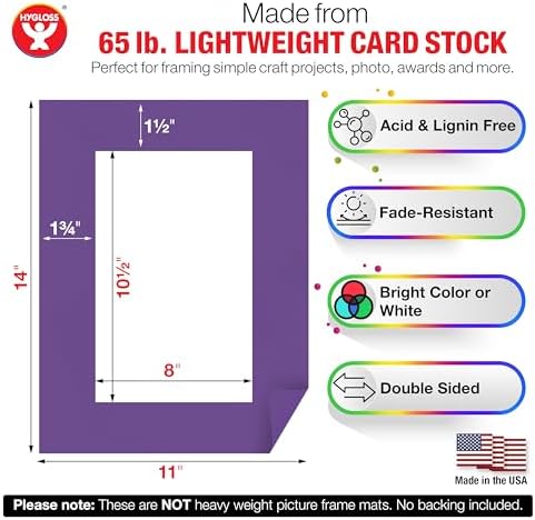 Hygloss 24 Pack Paper Picture Frames, Colorful cardstock Photo Frame 11x14-Inch, Papers Frames to Decorate for Wedding Birthday DIY Classroom Crafts and Decorations - Image 4