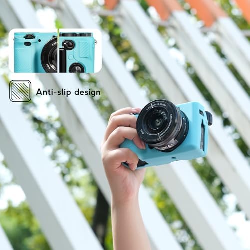 Case for Sony Alpha A6400 A6300, with Screen Protector, Blue - Image 3