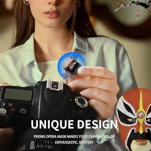 Metal Camera Hot Shoe Cover for DSLR/SLR-Opera Mask Pattern - Image 7