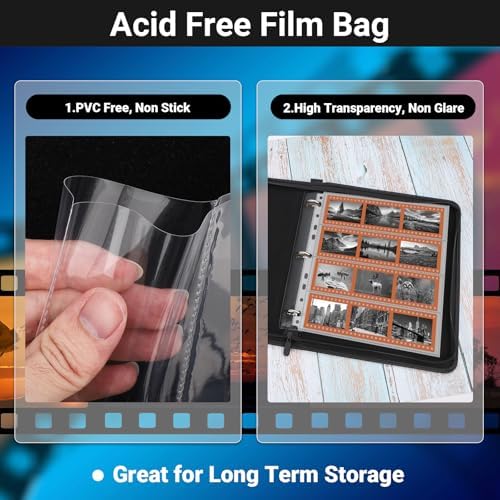 120 Film Holder 120-4, 120 Film Negative Sleeves for Film Negative Storage, Up to 480 Frames, Pack of 30 - Image 3