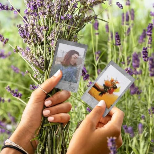 FUJIFILM Instax Mini Stone Gray Instant Film (20 Shots) + 4 AA Batteries + BluebirdSales Microfiber Cleaning Cloth – Creative Photography Bundle (Mini Stone Gray 20 Exposure) - Image 5