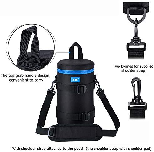 JJC Camera Lens Case Pouch, Padded Bag Fits Lens up to 4.3 x 8.9 (D x L) - Image 2