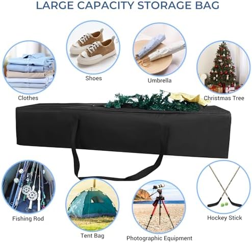 COOLBEBE 45 Inch Tripod Carrying Case - 45x7x7 Inch Storage Bag, Black - Image 3