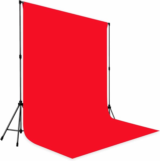Red Photo Backdrop Cloth Professional Photography Background 10x10ft | Seamless Design eliminates Wrinkle Portrait Photography Wedding Dark Theme Decorations - Image 3