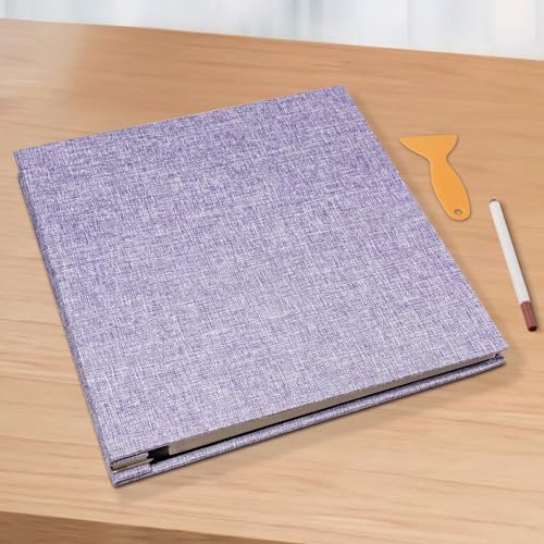 Large Photo Album Scrapbook, Holds 4x6, 8x10 Pictures, Self-Adhesive Pages for Baby, Wedding, Travel & Family Memories, Includes Metallic Pen & Scraper, DIY Memory Book for Gifts 11" X 10.8" 60 Pages - Image 6