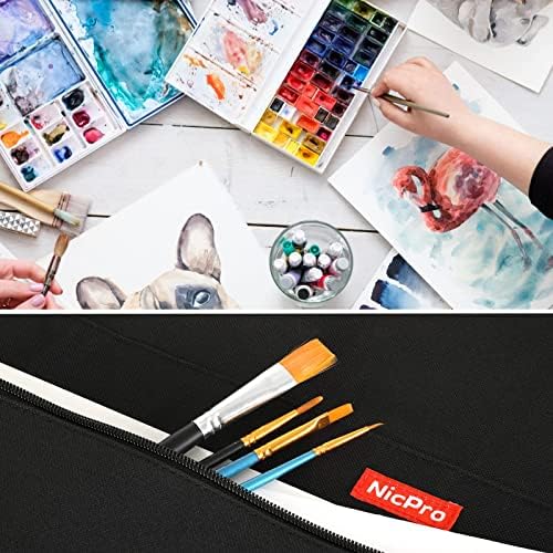Nicpro Light Weight Art Portfolio Bag, 24x36” Waterproof Art Portfolio Case - Image 5