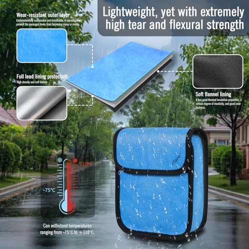 eTone X-Ray Film Protection Bag, Radiation Shield for 4x5-inch Films 135, 120, 620, and select cameras, Waterproof, Temperature Resistant (Blue) - Image 7