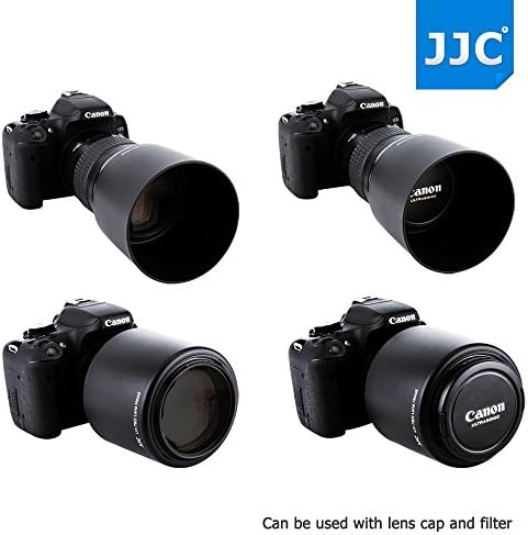 JJC Dedicated Reversible Lens Hood Shade Protector for Canon EF 135mm F2L USM & Canon EF 180mm F3.5L Macro USM Lens Replaces Canon ET-78II ET78II Lens Hood - Image 5