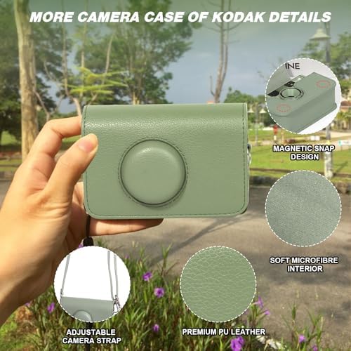 Camera Case for KODAK EKTAR H35 H35N Half Frame Film Camera, Green - Image 4