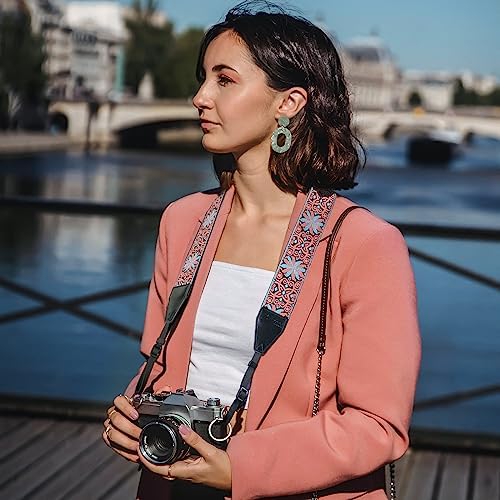 Camera Strap, Jacquard Weave 2" Shoulder Neck Straps for All DSLR Cameras Men Women Photographers - Image 5