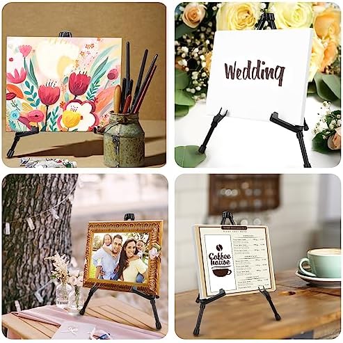 AROIC 12 Pack 14''Tabletop Easels, Black Steel Table Top Easels for Display - Image 7