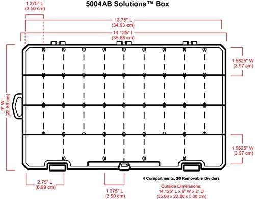 ArtBin Large Solutions Box Clear Art & Craft Organizer with Dividers - Plastic Storage Case for Convenient and Versatile Storage - Ideal for Various Craft Supplies (Pack of 6) - Image 3