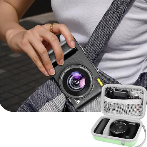 Leayjeen Vlogging Camera Case for Duluvulu/VJIANGER/Gavonde - Green - Image 6