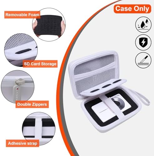 L LTGEM Digital Camera Case Compatible with KODAK PIXPRO FZ55/FZ45, Canon ELPH 180/190, Sony DSCW830/DSCW800, CAMKORY, QUMCOU, Lecran Digital Cameras, White(Case Only) - Image 5