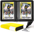D DACCKIT Comic Binder，Comic Book Album with Sleeves Fits Regular Comics and Comic Bagged and Boarded - Comic Storage Binder Holds 24 Comic Books（Model A，Golden Yellow） by DDACCKIT