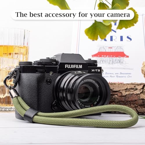 VOVMOEYA Camera Wrist Strap Rope,Camera Hand Strap Compatible with Fujifilm Nikon Canon Sony DSLR Camera - Green - Image 5