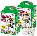 Fujifilm Instax Mini Film for All Mini Cameras + Quality Photo Cloth, 40 Sheets by FUJIFILM