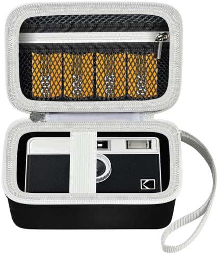 Digital Camera Case Compatible with KODAK EKTAR H35 H35N Half Frame Film Camera, Storage Holder Organizer for Kodak Ultra F9 M35 M38 Paper Shoot kamera, 35mm Film Rolls (Box Only) - Black by Grapsa
