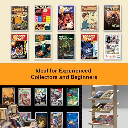 10ct Silver-Age Comic Book Toploaders - Crystal Clear Comic Book Top loaders, Premium PVC Comic Book Topload, Hard Plastic Comic Book Holders, Protection for Display, Storage, Collection - Image 6