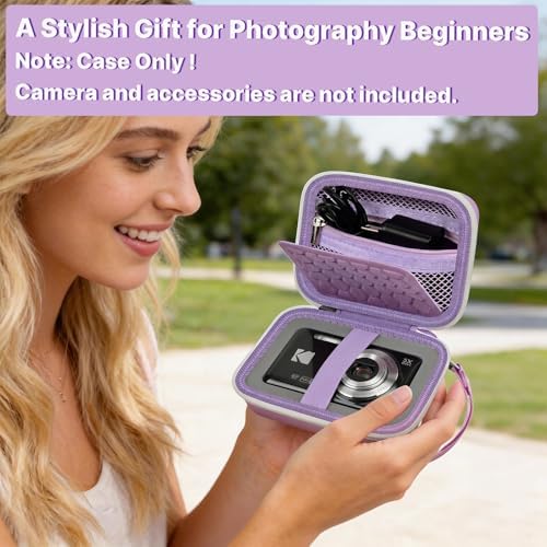 Comecase Digital Camera Case for KODAK PIXPRO FZ55 FZ45 FZ53 FZ43, Purple - Image 7