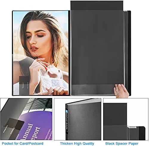 Sooez Heavy Duty Binder with Plastic Sleeves 18"x24", Portfolio Folder - Image 4