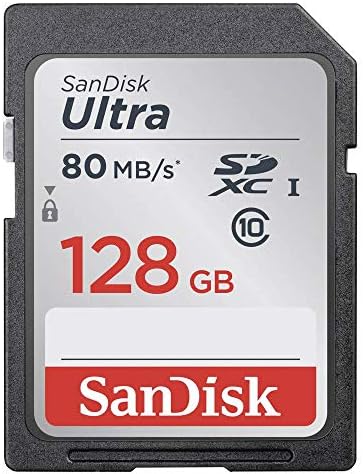 SanDisk Ultra 128GB SDXC UHS-I Memory Card up to 80MB/s (SDSDUNC-128G-GN6IN), Black by Unknown