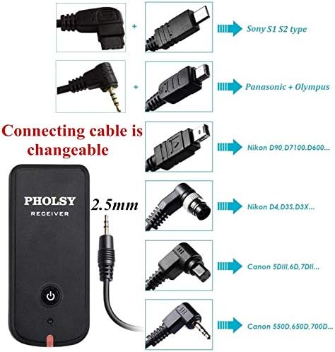 PHOLSY Wireless Timer for Canon Olympus Fuji Camera Remote Control with HDR - Image 5