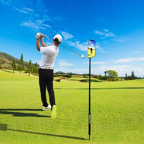 Monopod and Tripod Selfie Stick to Record Golf Swing - Multi Functional Phone Holder with Magnetic and Phone Holder - Golf Training Aid - Compatible with All iPhone Android Phone - Image 2