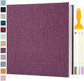 Photo Album Self Adhesive Pages 13.2x12.8 Scrapbook Purple 120 Pages by Semfalbuums