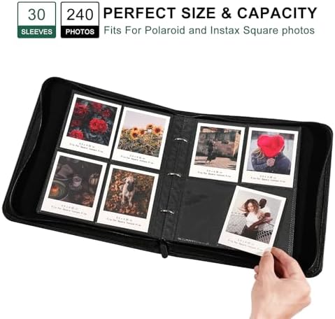 Large Polaroid Photo Album Binder, 240 Pockets. Lilac Purple - Image 3
