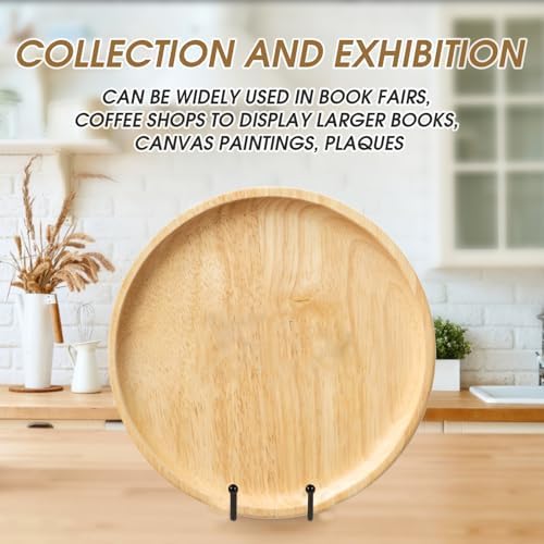 Decolore 10 Inch 3 Pack Large Black Table Easel Plate Stands for Display Plate Holder Display Stand for Decorative Plate, Poster, Tabletop Art and Platter - Image 6