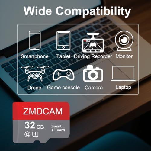 32GB TF Card with Adapter UHS-I U1 Class 10 Memory Card - Image 2