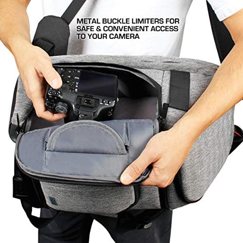 USA Gear DSLR Camera Backpack with Padded Dividers, Tripod Holder, Laptop Compartment, Rain Cover and Accessory Storage Compatible wIth Cameras from Nikon, Canon, Sony, Pentax and More - Image 2