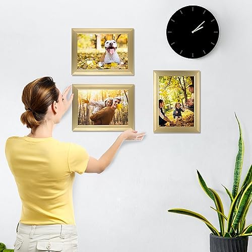 Giftgarden 5x7 Picture Frame Gold Set of 12, Multi Modern 5 x 7 Frames Bulk for Wall or Tabletop Display - Image 4