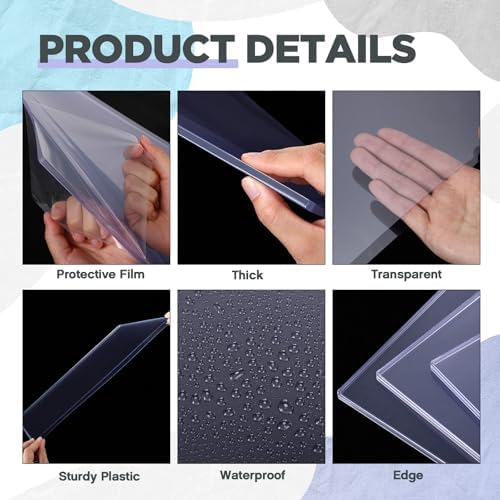 Faccito 12 Pcs Hard Newspaper Holder, 13 X 11'', 4.5mm Rigid PVC - Image 2