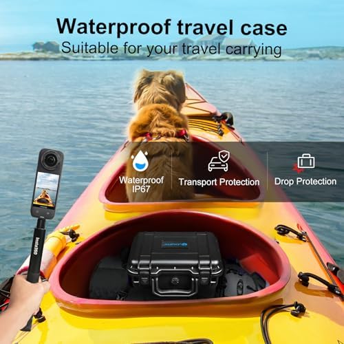 Lekufee Waterproof Carrying Case for Insta360 X5, Insta360 X4 Air, Insta360 X4, Insta360 X3 Camera and Other Accessories(Case Only) - Image 5