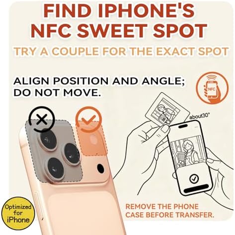 E-Paper Fridge Magnet Classic Plus, E-Ink Battery-Free Instant Photo Style Display, Wireless NFC Picture Frame, Phone-Controlled Acrylic Memo Board for Party/Travel/Home & Gifts, Compatible iPhone 13 and Newer (Red) - Image 4