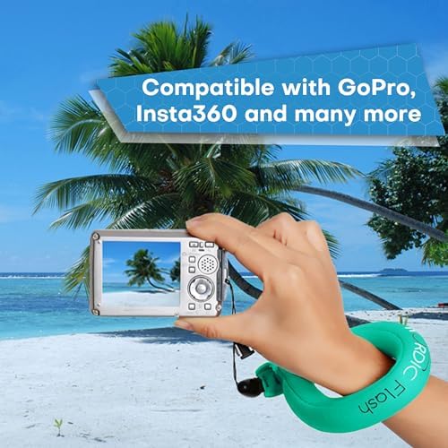 Nordic Flash Floating Wrist Strap (2-pack) for Phone & Action Camera - Compatible with GoPro Hero 13, Insta360 X4, DJI Action 5 Pro, OM System TG-7, Kodak PixPro WPZ2 & iPhone - Turquoise & Purple - Image 4