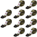 1" x 6.6' Trail Cam Strap,1800 lbs Heavy-Duty Trail Camera Straps, Game Cam Mounting,Tree Belts,Durable Nylon Fiber,Long-Lasting Alloy Buckle (Army Green 10Pcs) by WildAres