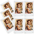 lengnoyp 7 Packs Polaroid Magnets Frame for Refrigerator, Acrylic Fridge Magnetic Picture Frame, Mini Photo Frames, Instax Clear Picture Magnet Display Frame 2.36 X 3.54 Inches by lengnoyp