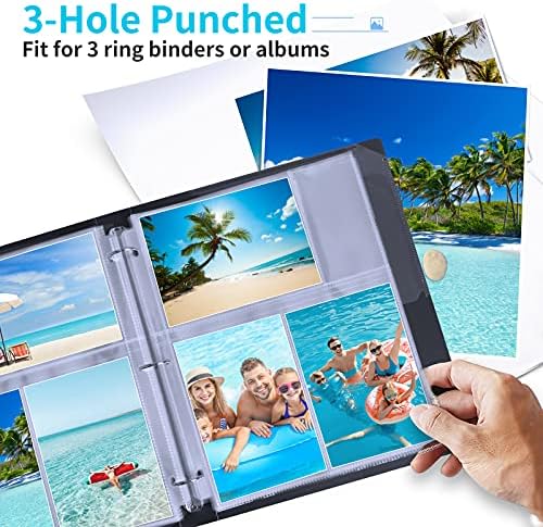 Fabmaker 30 Pack 4x6 Photo Sleeves for 3 Ring Binder, Hold 180 Photos - Image 7