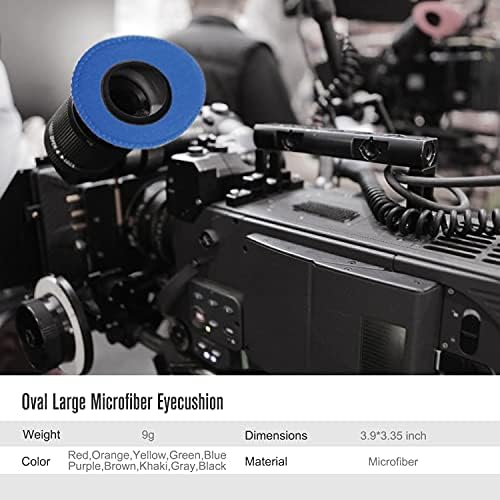 OPENMOON Oval Large Viewfinder Eyecushion for Alexa Mini Amira Cameras (Ultrasuede /5packs) (Purple) - Image 3