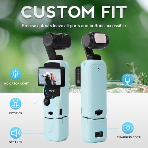 Silicone Case for DJI Osmo Pocket 3/Xtra Muse, Blue - Image 4
