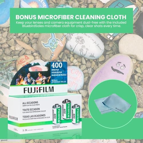 FUJIFILM 400 Color Negative Film (35mm Roll Film, 36 Exposures, 3-Pack) + BluebirdSales Photo Album, Photo Frames (10 Frames) + Microfiber Cleaning Cloth - Image 7